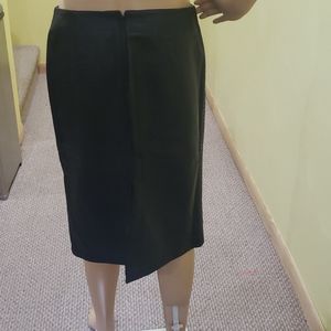 I.N.C  black size 8 leather skirt